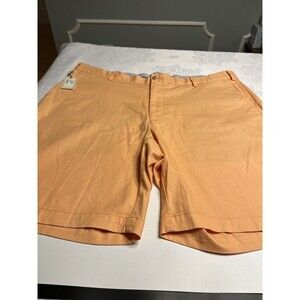Peter Millar Soft Touch Twill Summer Golf Shorts Dreamcicle Orange 40